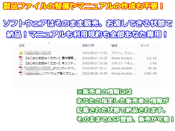 製品化の準備やマニュアル作成も不要